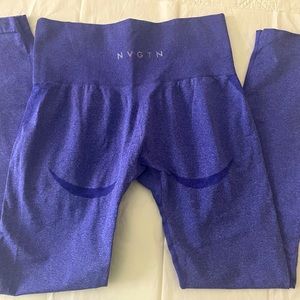 NVGTN Contour Seamless leggings in cobalt blue